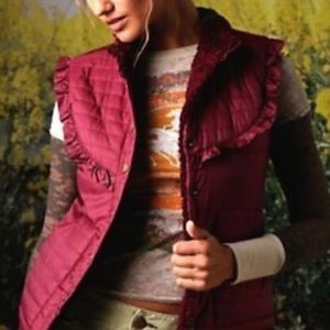 Free People ruffled vest